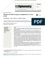 Influence of Different Types of Astigmatism On Visual Acuity PDF