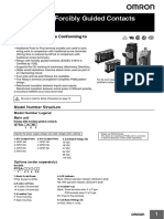 Relays With Forcibly Guided Contacts: Compact, Slim Relays Conforming To EN Standards