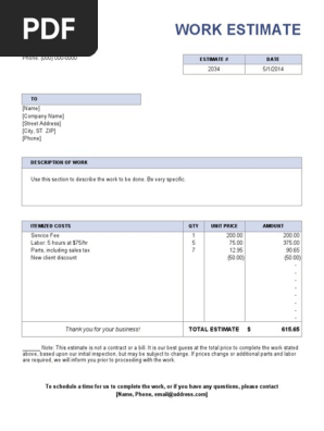 job-estimate
