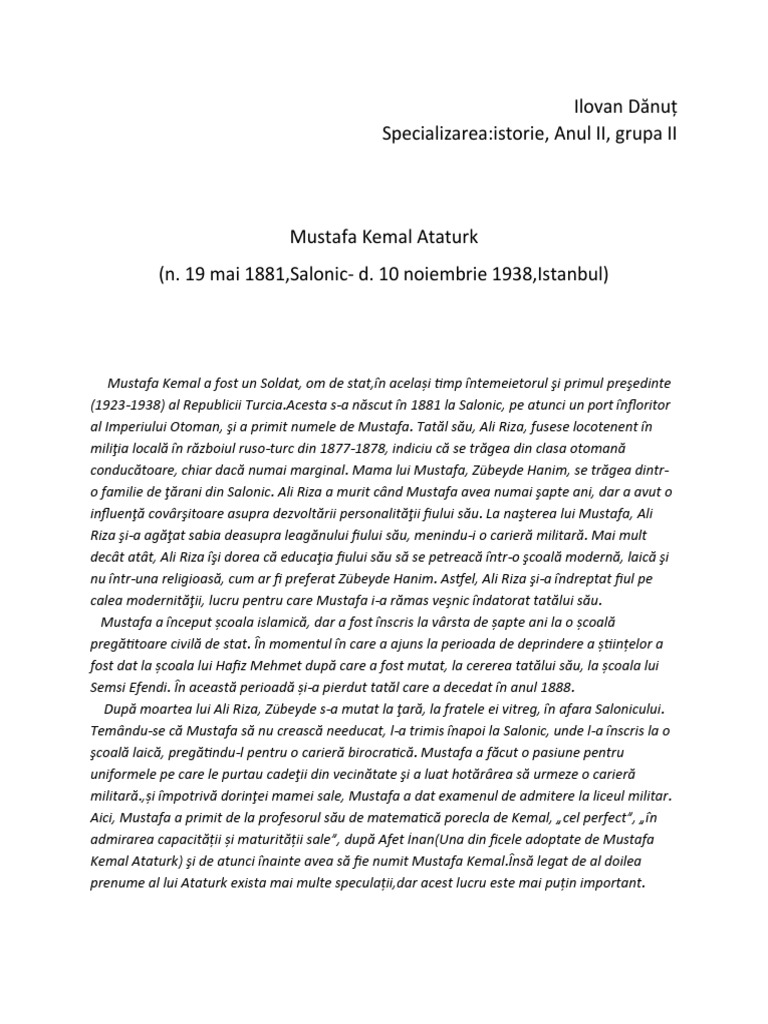 Mustafa Kemal Ataturk | PDF