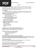 Unit-Iii: Common Control Channel (CCCH) Dedicated Control Channel (DCCH)