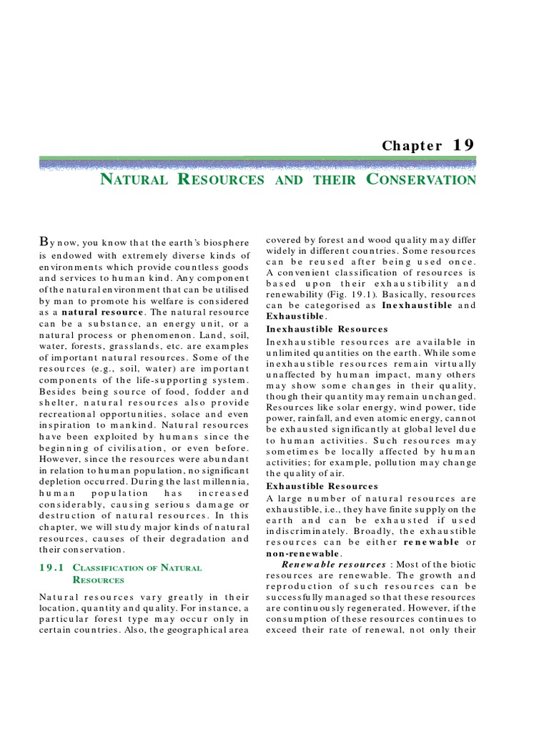 Understanding Natural Resources | PDF | Deforestation | Wetland