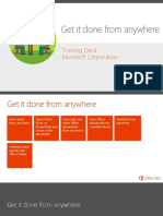 Get It Done From Anywhere: Training Deck Microsoft Corporation