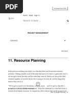 Resource Planning - Project Management