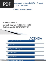 Database Management System (DBMS) Project On The Topic "Online Music Library"