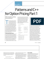 Design Pattern in Option Pricing Part I