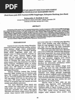 QUALITY FUNCTION DEVELOPMENT (QFD)