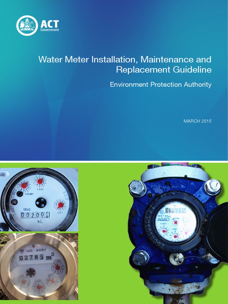 Water Meter Installation PDF License Regulatory Compliance