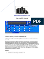DSF Ensoniq ZR Kontakt PDF