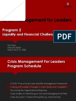 HBS Crisis - Management - For - Leaders - Program2 - Liquidity - and - Financial - Challenges - Mar2020 PDF