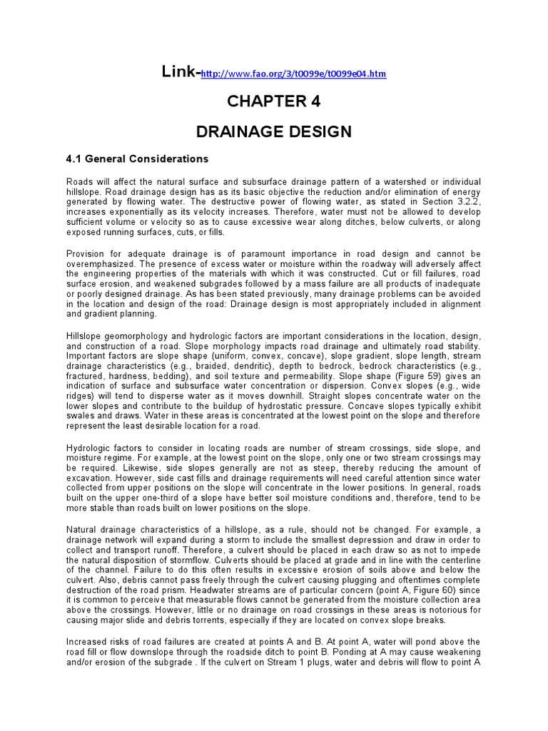 Road Drainage Design Principles | PDF | Surface Runoff | Drainage Basin