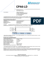 CPA6-LD Membrane Spec Sheet