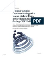 A Leader's Guide: Communicating With Teams, Stakeholders, and Communities During COVID-19