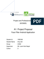 A1: Project Proposal: Face Filter Android Application