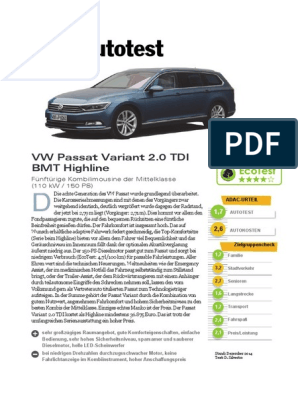 VW Passat Variant 2 0 TDI BMT Highline