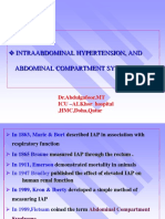 Intraabdominal Hypertension, and Abdominal Compartment Syndrome