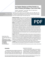 Excessive Daytime Sleepiness and Sleep Disorders in A Population of Patients With Epilepsy: A Case-Control Study