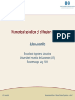 Numerical Solution of Diffusion Equation: Julian Jaramillo