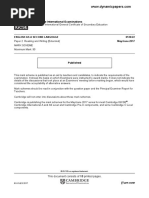 IGCSE Multiple Choice Answer Sheet | PDF | Tests | Standardized Tests
