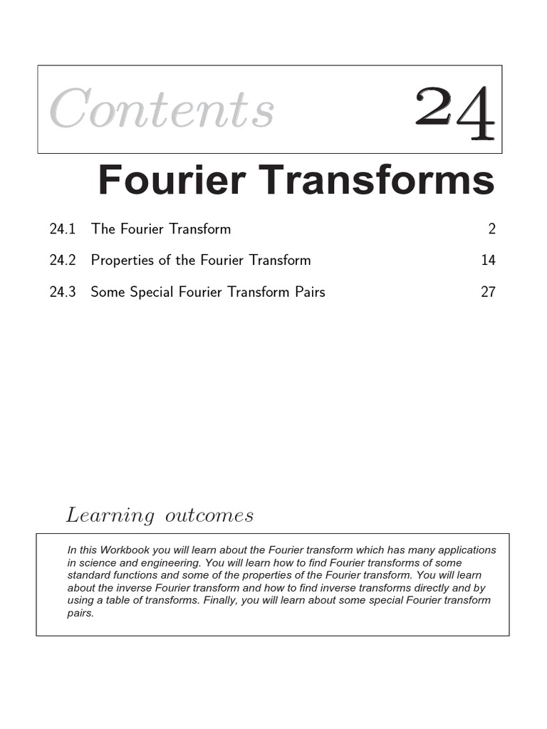 FOURIER TRANSFORM TEXTBOOK PDF visual data 3