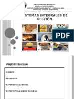 Sistemas integrales de gestión Sesión 01