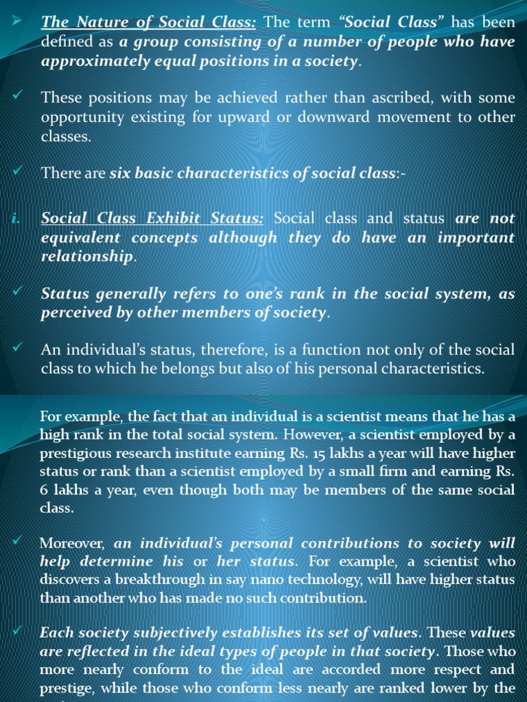 Understanding Social Class in Marketing | PDF | Social Status | Market ...