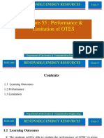 Lecture-55: Performance & Limitation of OTES: Renewable Energy Resources