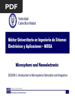 1.-Introduction to Microsystem Fabrication and Integration