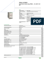 Liquid level control relay product data sheet