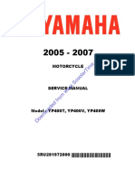 Yamaha YP400 Service Manual