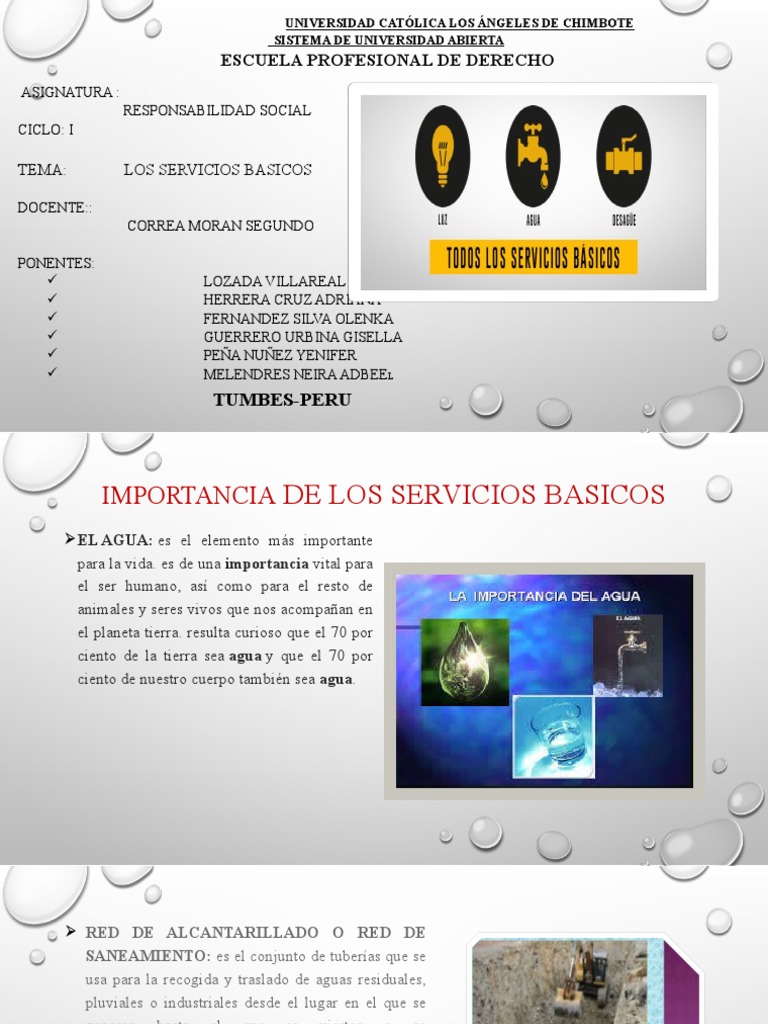Servicios Basicos | PDF | Uso eficiente de energía | Agua