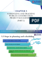 Chapter 5 SCHEDULING & TRACKING WORK (Part 2)