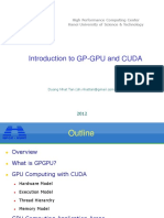 Introduction To GP-GPU and CUDA: High Performance Computing Center Hanoi University of Science & Technology