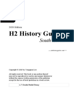 Be A H2 HIstory Expert at The Singapore A Levels 2020 and 2021