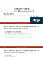 Introduction To Mobile Application Development ECI3169: Day School 5