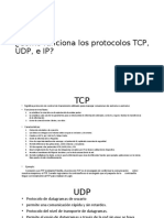 Como Funcionan Los Protocolos TCP UDP e IP