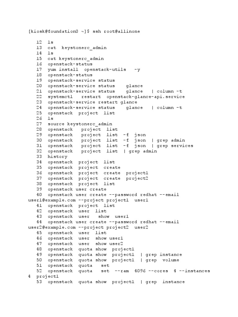 OpenStack Project and User Management | PDF | Open Stack | Network ...