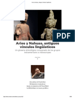 Arios y Nahuas, Antiguos Vínculos Lingüísticos PDF