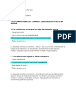 Cuestionario Comandos de Busqueda Avanzada