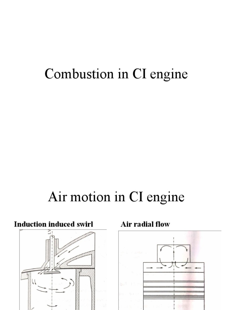 Combustion in CI Engine | PDF | Vehicle Technology | Engines