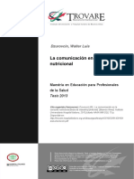 tesis-dzurovcin - La comunicación en la consulta nutricional