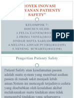 Kelompok 7 PROYEK INOVASI PELAYANAN PATIENTY SAFETY