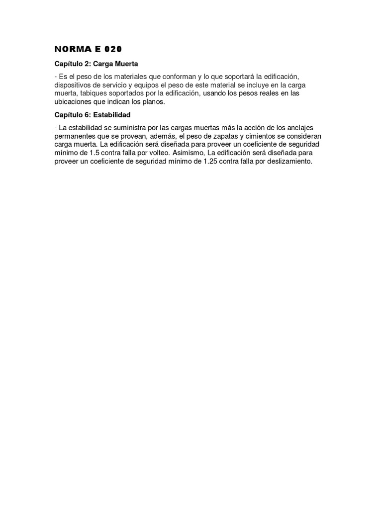 Norma e 020 PDF | PDF