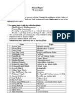 Human Rights 7th Assessment