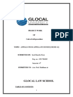 Glocal Law School: Project Work OF Code of Civil Procedure