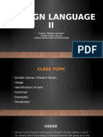 Foreign Language II: Course: Turkish Language Course Codes: Lng-211 Course Instructor: Afsheen Fatima