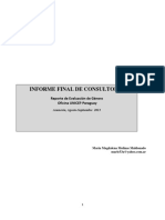 Paraguay 2013-001 Informe Final Evaluacion de Genero 2013 PDF
