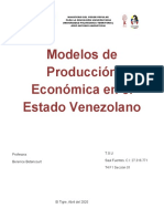 Modelos de Producción Económica en El Estado Venezolano