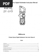 Pocket Clamp Digital Multimeter Instruction Manual