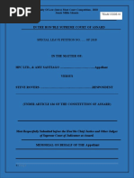 In The Hon'Ble Supreme Court of Asnard: Special Leave Petition No. ..... of 2018